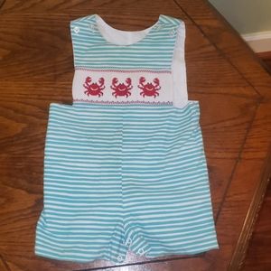 Boy smocked one piece